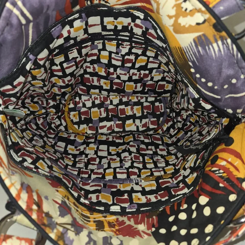 Vera Bradley Quilted Tote Shoulder‎ Bag Floral Patchwork Purse Artsy Colorful